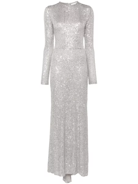 Rochie maxi Atu Body Couture de costum argintiu