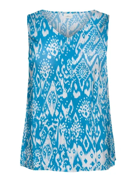 ONLY Carmakoma Bluză CARMARRAKESH azuriu alb