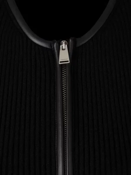 Cu centură rochie mini Simkhai tricotate negru