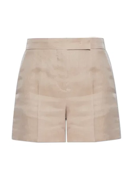 Jedwabne szorty Max Mara beżowe
