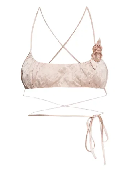 Top Blumarine din satin roz