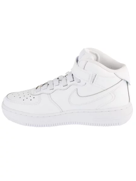 Buty sportowe Sneakersy dziewczęce Air Force 1 Mid EasyOn Gs białe