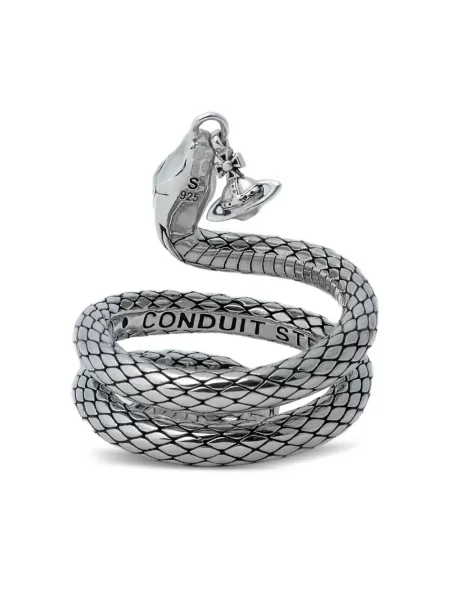 Inel Vivienne Westwood cu model piele de șarpe
