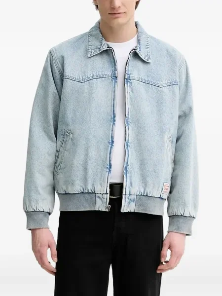 Blugi evazați Levi's® din piele de căprioară albastru