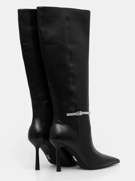 Сапоги Steve Madden на шпильке черные