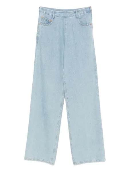 Pantaloni Forte_forte cu 5 buzunare albastru