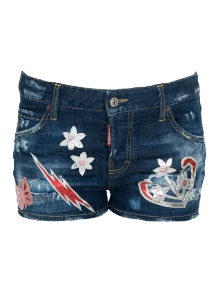 Szorty jeansowe Dsquared2 niebieskie