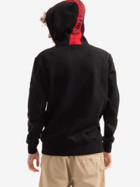 Alpha Industries bluza Red Stripe czarna