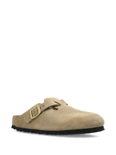 Papuci tip mules Birkenstock din piele de căprioară