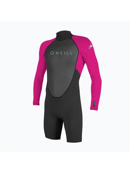 Costum de neopren pentru copii O'Neill Youth Back Zip LS Spring black/berry negru