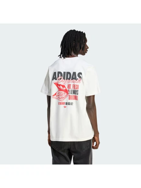 Adidas Pizza Box Tee Mężczyźni Koszulki adidas Originals Size: S biały