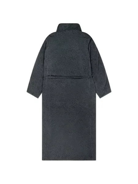Palton Prototypes cu model floral din jacard gri