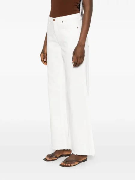 Pantaloni Hemisphere alb