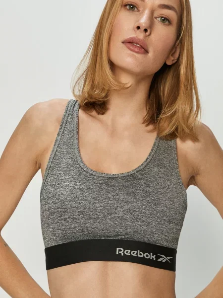 Reebok Спортен сутиен сиво
