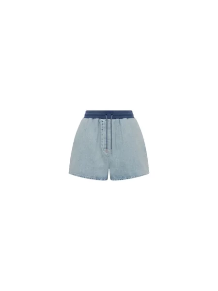 Szorty jeansowe Moschino niebieskie