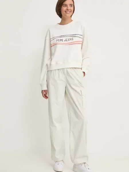 Кофта Pepe Jeans EDELINE з принтом бежевий
