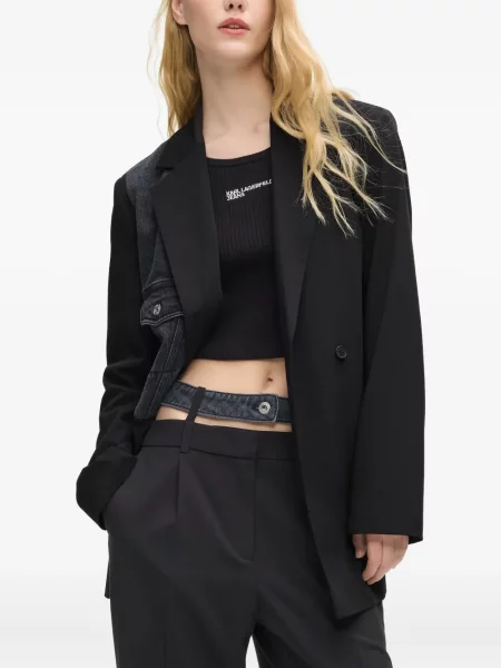 Μπλέιζερ Karl Lagerfeld Jeans μαύρο
