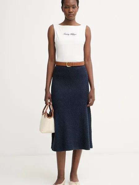 Tommy Hilfiger fustă tricotată cu