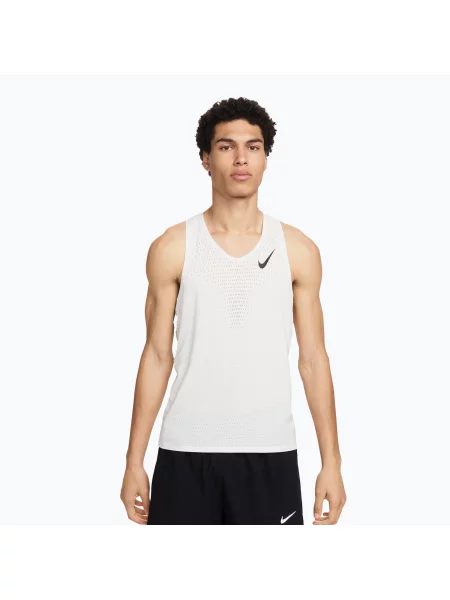 Tricou de alergare pentru bărbați Nike AeroSwift Dri-Fit ADV summit white/black alb