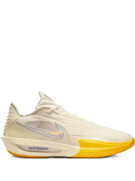Baschet sneakerși Nike Zoom cu șireturi din dantelă galben