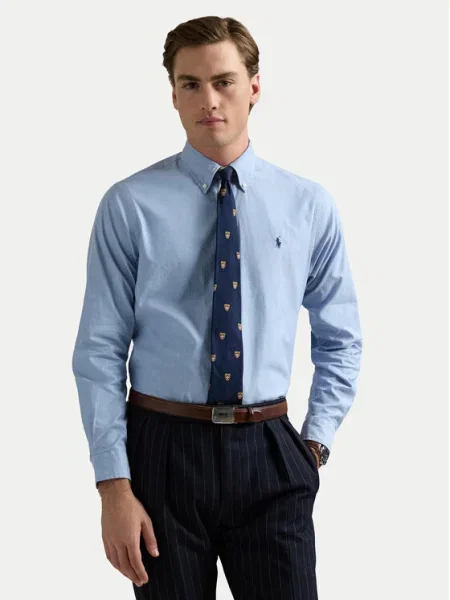 POLO RALPH LAUREN Cămașă | Custom fit albastru