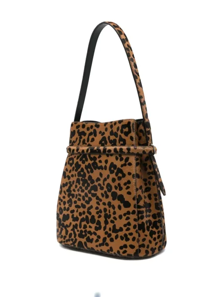 Geantă Toteme cu imagine cu model leopard maro