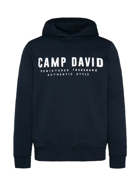 CAMP DAVID Mikina tmavomodrá biela