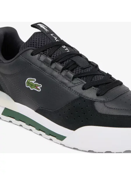Lacoste Skórzane Sneakersy Slam Break Kremowe czarny