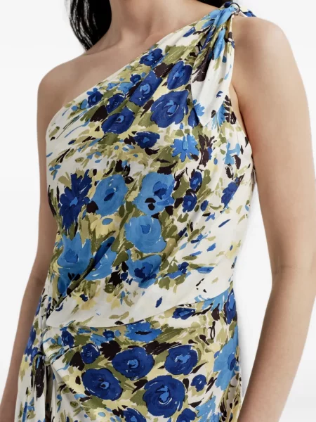 Rochie maxi A.l.c. cu model floral cu imagine cu un umăr gol