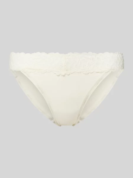 Figi z obszyciem koronką Calvin Klein Underwear białe