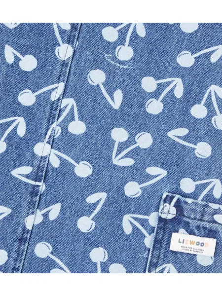 Gyerek denim ruha Liewood kék