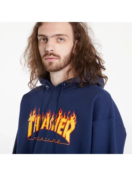 Hanorac cu glugă Thrasher albastru