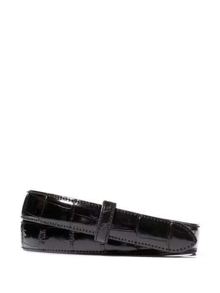 Curea Ralph Lauren Purple Label din piele negru