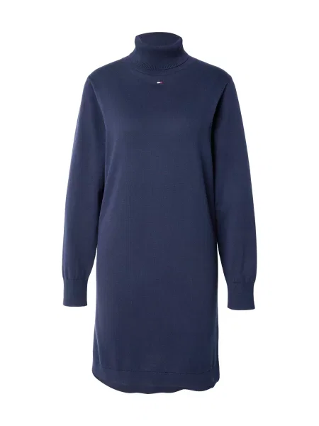 Tommy Jeans Rochie tricotat ESS bleumarin