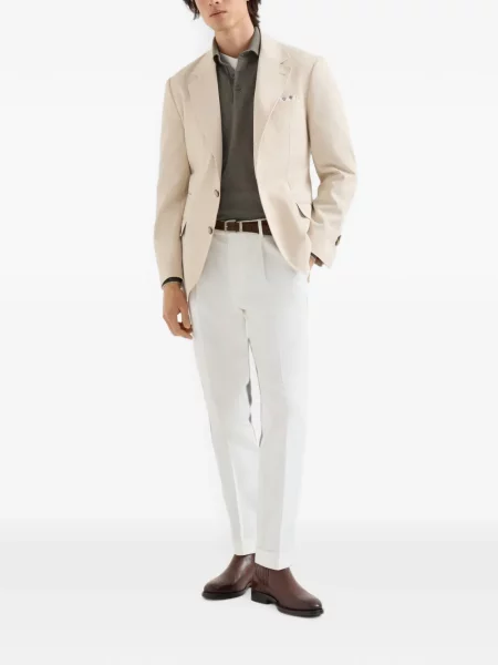 Polo Brunello Cucinelli κασμίρ γκρι