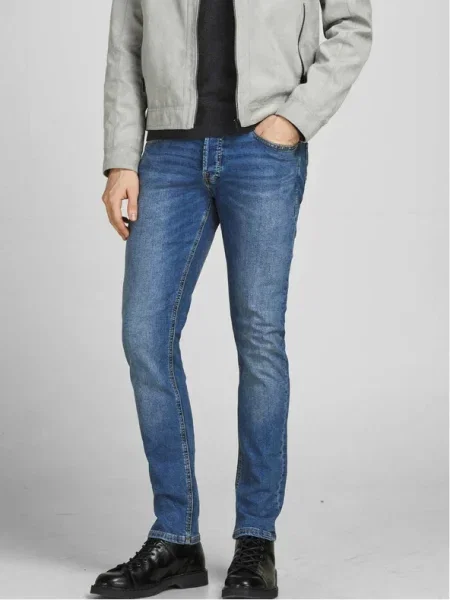 JACK & JONES Jeans Glenn denim albastru