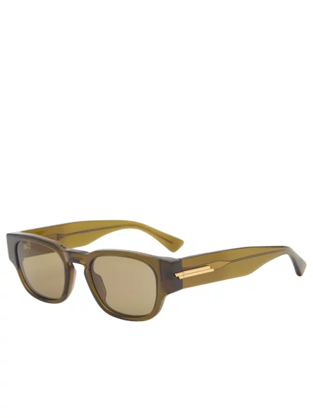 Okulary przeciwsłoneczne Bottega Veneta Eyewear brązowe