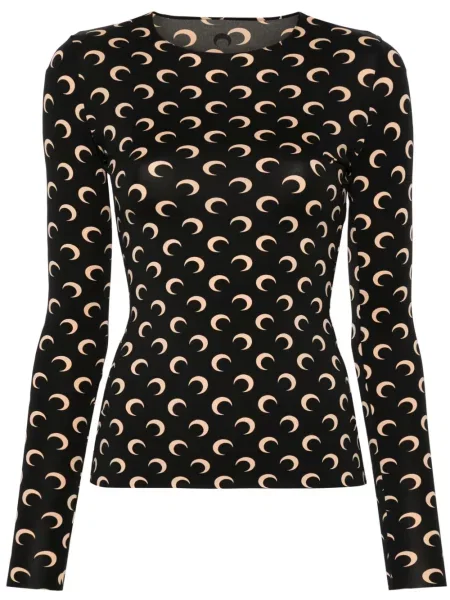 Koszulka Marine Serre z dżerseju czarna