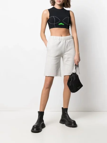 Pantaloni scurți Heron Preston cu autograf gri