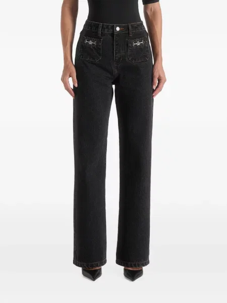Дънки straight leg Manière De Voir черно