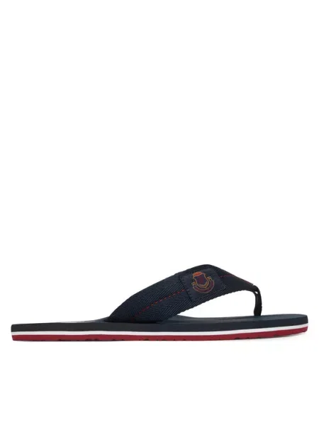 TOMMY HILFIGER Japanke morsko plava / sepija / crvena tamnoplava