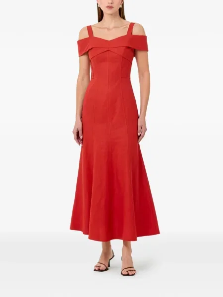 Rochie midi Nicholas roșu