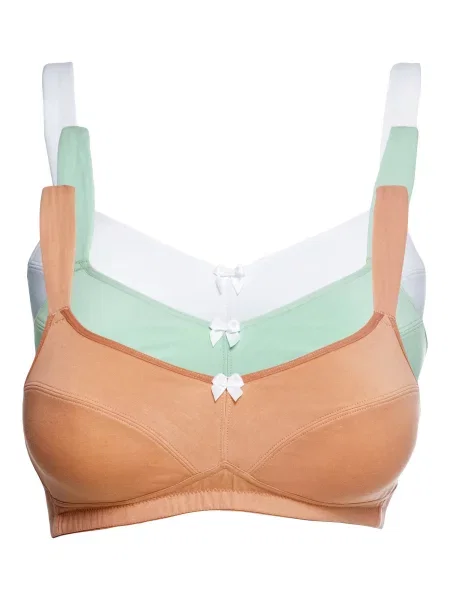 Bonprix Sutien verde mentă / portocaliu alb