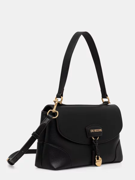 Love Moschino kabelka dámska kožená čierna