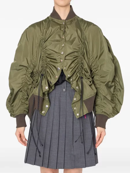 Kurtka bomber Kolor zielony