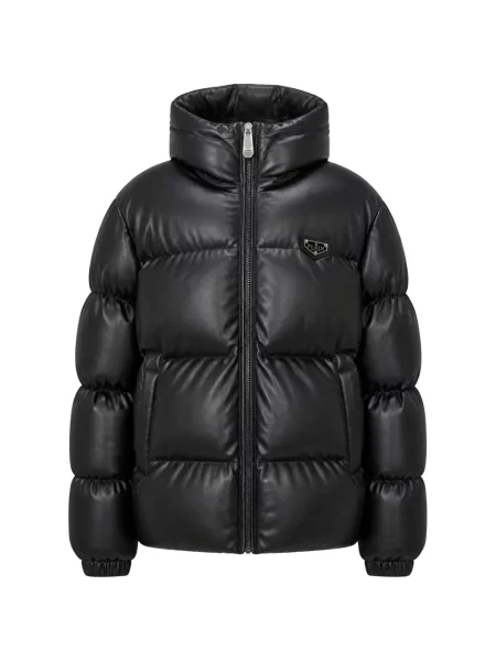 Geanta de piele Philipp Plein negru