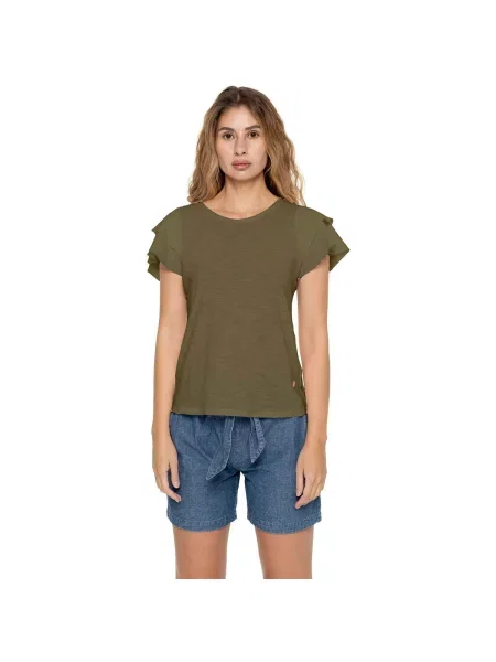 Scurt tricou Leone 1947 cu mâneci scurte verde