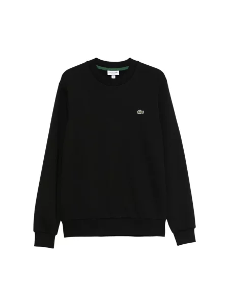 Bluza Lacoste z długim rękawem polarowa czarna