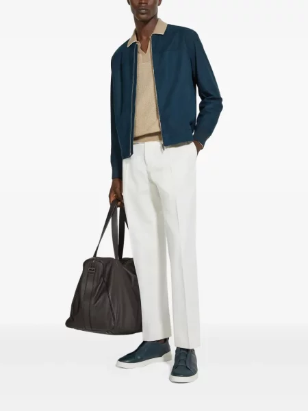 Pantaloni Zegna alb