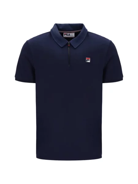 Tricou polo Fila cu autograf albastru